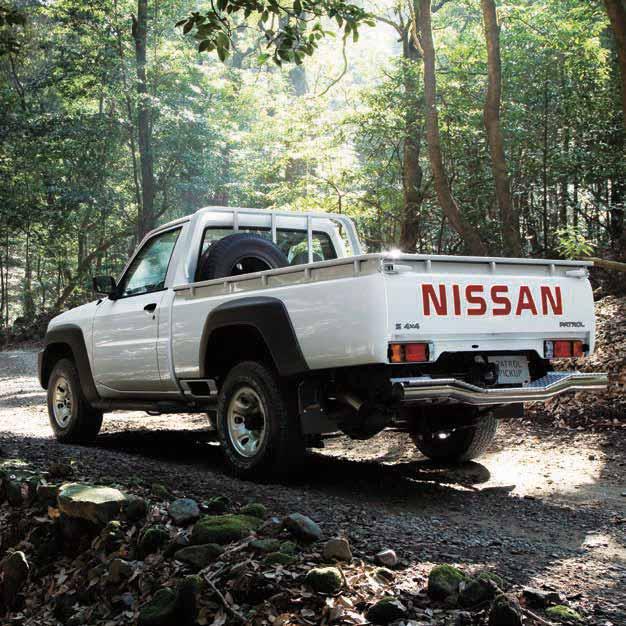 OFF-ROAD CAPABILITY OWN THE ROAD LESS TRAVELLED Rugged. Tough. Powerful. When it comes to durability and performance, the NISSAN PATROL PICKUP is a legend that just keeps getting better.