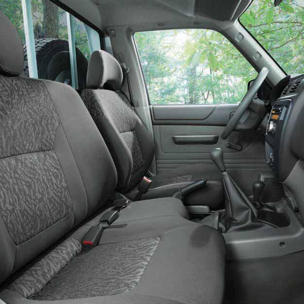 SPACE AND COMFORT TOUGHING IT SHOULDN T MEAN ROUGHING IT The NISSAN PATROL PICKUP s wide body gives you exceptional head, shoulder and legroom.
