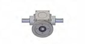 (designation: MF) output: two solid shafts with hub, cylindrical with key with opposite rotation direction STANDARD diameter (designation: S2) BG MF S2 input: IEC motor flange