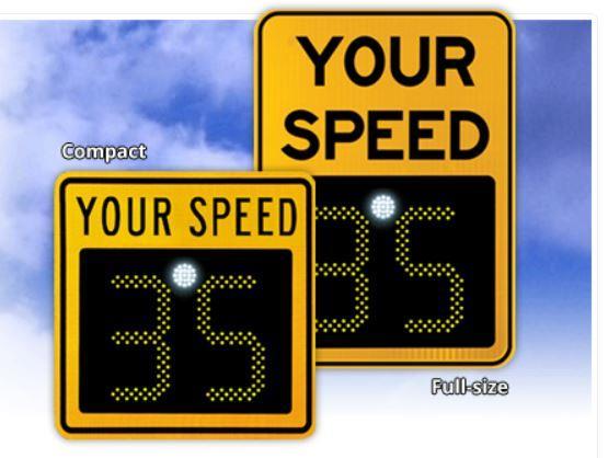 Overview The SafePace 450 speed display sign offers a portable speed solution that doesn't compromise on digit size or visibility.