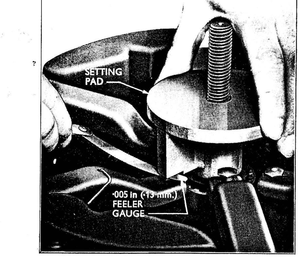 Fig. 20 Checking Adjustment of Release Lever Screw clutch pedal. This pedal is now common to both standard and Live P.T.O.
