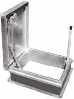 Milcor s Upright Safety Bar has been designed to provide the safest way to exit and enter a roof hatch without restricting the opening or footing on the top rungs of the ladder.