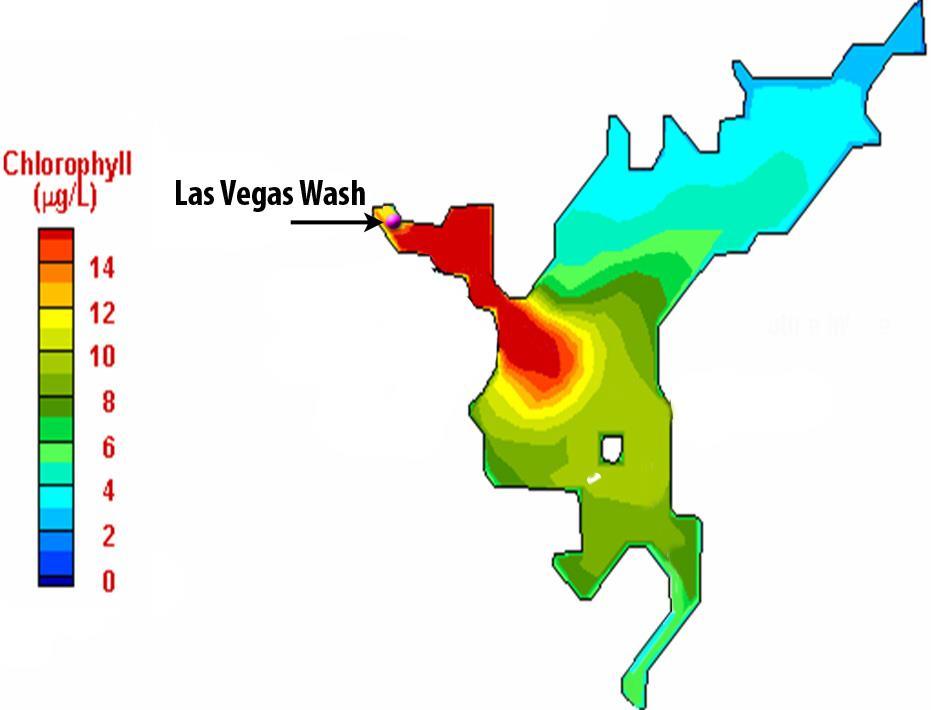 Existing Las Vegas Wash Discharge Lake Elevation 1,000-ft.