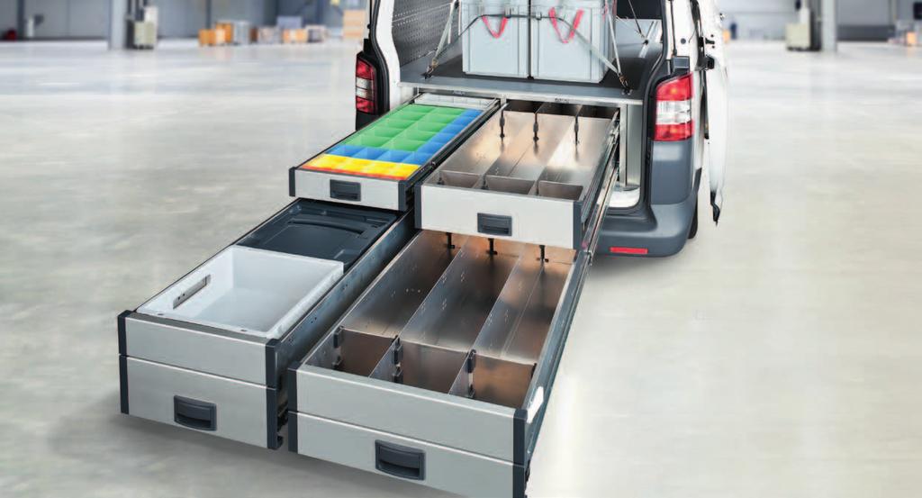 Available now Our initial range For our newly launched underfloor storage system, we currently provide a series of pre-configured boot and side door modules that are compatible with a large number of