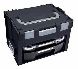 LS-BOXXes 306 LS-BOXXes 306 Outside dimensions W x D x H: 442 x 357 x 321 mm Especially practical: The accessory elements such as the document bag, foam grid, laptop insert and tool card fit in the