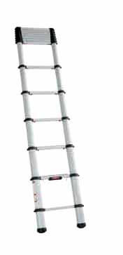 Accessories Telescopic ladder Made of aluminium With 12 steps, extended length 3.