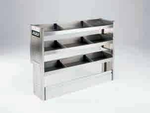 ALUCA Module S104 1 shelf compartment base incl. 2x S-BOXX SB03-8, 2x S-BOXX SBB03-8 2 shelf compartment bases incl. 4x M-BOXX 1 base compartment with flap Fixing materials Part no.
