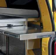 special drawers, customised troughs, containers, holders and brackets for
