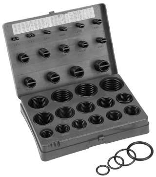 20 Contains 155 assorted 90 durometer o-rings for o- ring face seal connections in sizes -04 to -24. G6 VINYL COATED SUPPORT CLAMPS G6-04 1.90 1.50 10 G6-06 1.50 1.20 10 G6-07 1.