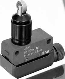 Sealed cross roller plunger mm inch General tolerance: ±0.4 ±.016 1 dia. width 4.157 AZH AZH12 41.3±0.
