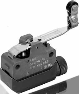 One-way roller lever mm inch General tolerance: ±0.4 ±.016 AZH24 AZH1224 14.6.575 1.