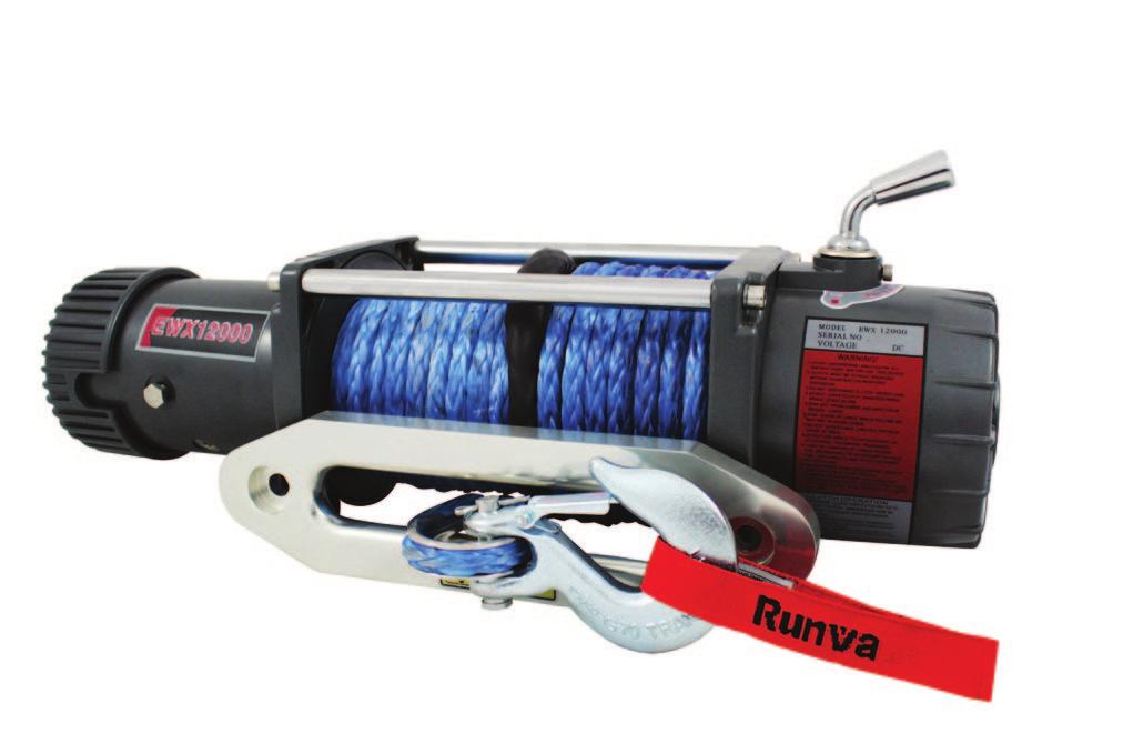 Model: EWX12000 Package includes: Winch with Dyneema Winch Rope/Steel Cable, 600A Solenoid Pack with 12V; 400A Solenoid Pack with 24V; with 32mm 2 cables, 3.