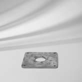 Mounting plate M16 special, for installation height 50 9 mm, galvanised steel 350 01 229 712 5.