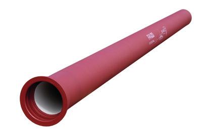 DN80 to 300 and Zinalium, a zinc/ aluminum alloy plus red epoxy for DN350 to DN1000. All fittings are coated internally and externally with red epoxy.
