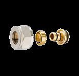 COMPRESSION FITTINGS Nut & Insert Adapter - Nickel Plated Nickel plated brass nut and insert compression adapter for MLCP. Used to adapt to copper compression and radiator valves etc.