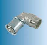 METAL PRESS FITTINGS A B C Metal Press Screw Connection Female Thread (Swivel Nut) Multitubo tin-plated brass press-fit female parallel threaded swivel iron with press sleeves and inspection windows