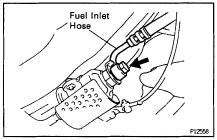 (e) Except California: Remove the Oring and grommet from each injector. INJECTORS INSPECTION 1.