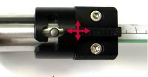 After adjusting the position of the hose adaptor, insert the special single port cleaning hose into the hose adaptor, and bring it back into locking position (Figure 16). Figure 16.