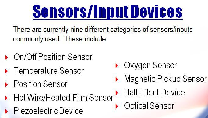 11. All sensors perform the same basic functions of detecting conditions, states or conditions & change that into