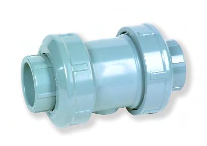 Spears True Union 2000 Industrial Ball Check Valve Description: In-line ball check valve Mounting: Vertical Maximum Fluid Pressure at 20 C: Sizes 1 /2 to 2-16 bar; sizes 2 1 /2 to 6-10 bar All sizes