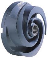 No clogging or jamming In a SuperVortex-impeller pump, the flow is entirely outside the impeller. The design of the impeller ensures that long fibres, rags, etc.