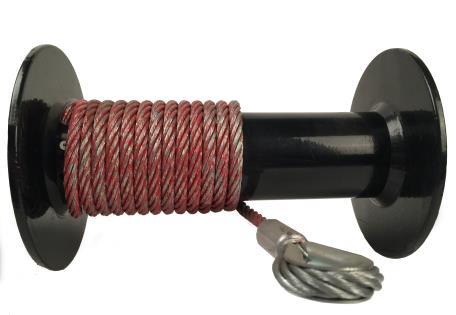 WARNING: Always replaced damaged wire rope with manufacturer s identical replacement part.