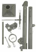 Model 5M with pedestal base winch handle (7 lb) screw-jack ( lb) Winches & Cranes wire rope mast (65 lb) boom (77 lb) (8 lb with handle) pedestal base (Model 5) Bases sold separately, see next page