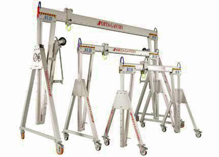 Portable Gantry Cranes,00 -,000 lb (500-5000 kg) Innovative, lightweight, portable and very strong, the PORT- GNTRY lifting system is the number one choice for organizations seeking durable, multiple