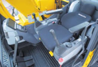 H YDRAULIC E XCAVATOR WORKING ENVIRONMENT Safety Features ROPS Cab The machine is equipped