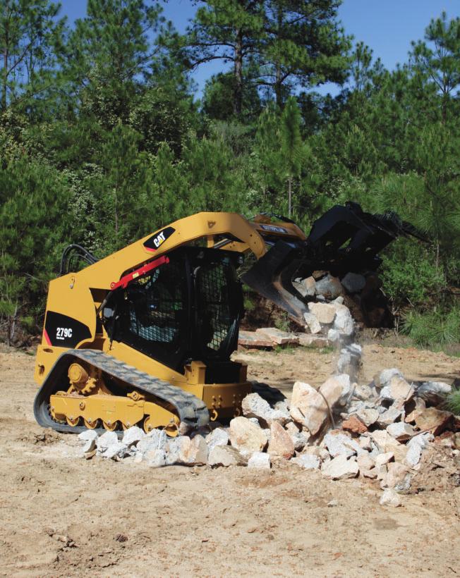 The C-Series hydraulic system features increased lift and tilt breakout forces allowing you to move more material and get more done.