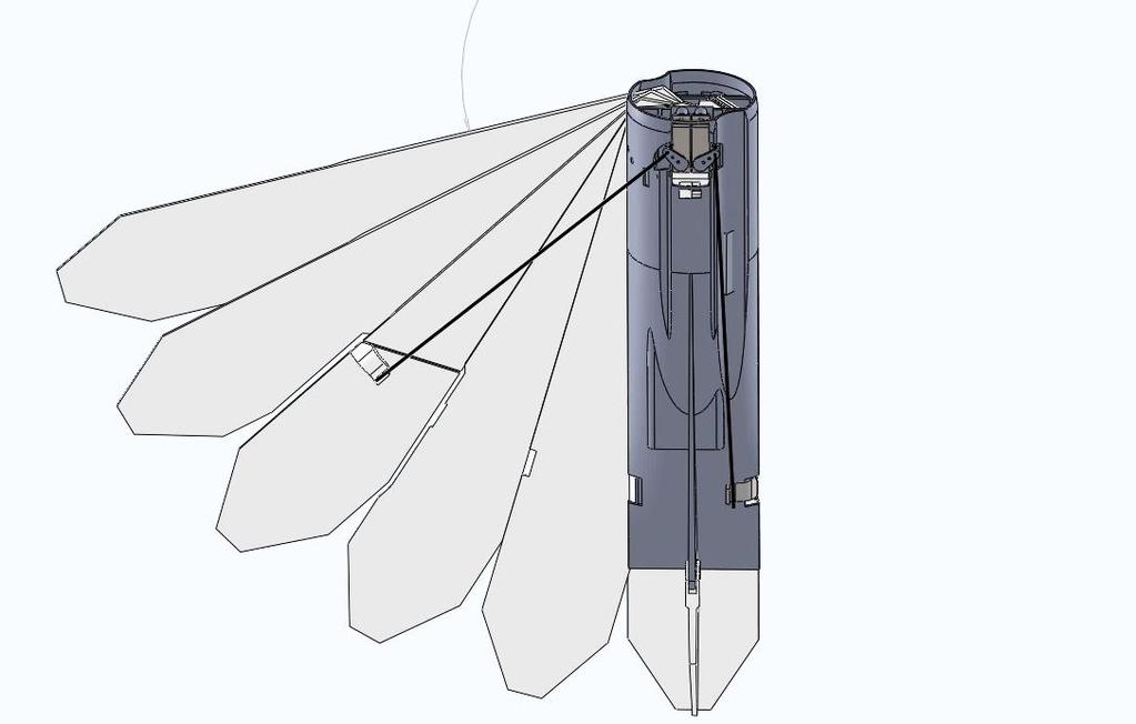 Figure 31: Model4 with inverted servos and new connecting rod placement The final design is shown in Figure 32 and