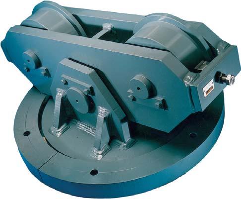 Pivoting astors rating exceeding 200 Tonne Pivoting astors generally consist of a pair of wheels rotating about a central axis.