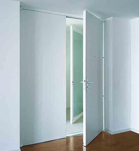 Acoustic and thermal insulation as an option Apartment Doors can easily be acoustic-rated and thermally insulated by using a retractable bottom seal or threshold with seal.