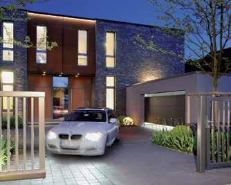Garage doors and entrance gate operators Garage doors Optimally match your personal architectural style: up-and-over or