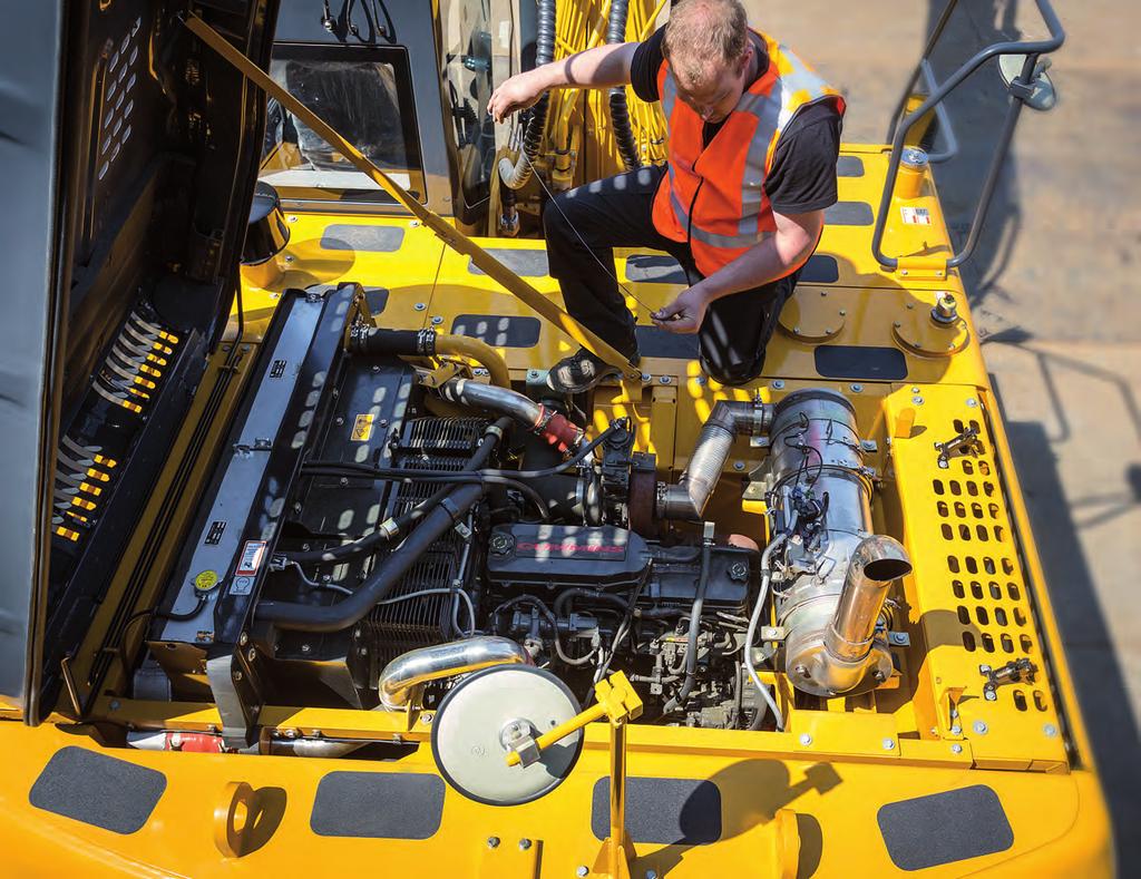 925E EXCAVATOR SERVICING MADE EASY LiuGong excavators have been specifically designed for easy service and maintenance in even the most remote and harsh environments.