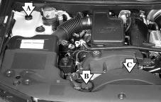 Cooling System When you decide it s safe to lift the hood, here s what you ll see: When the engine is cold, the coolant level should be at least up to the FULL COLD mark.