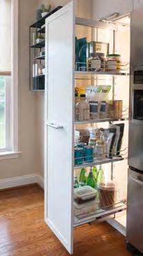 Pantries Kesseböhmer pantries are designed to improve accessibility and simplify everyday