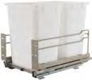 Waste Bin Pull-Out Technical Information Single Waste Bin Double Waste Bin Framed cabinet 22 1/ 8 " (562 mm) Frameless