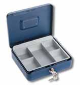Cash boxes with counting trays + loose inserts Universa CKS (high version) Popular BURG-WÄCHTER cash box with cylinder lock, flush handle, concealed hinge. With tray. Tall design. Art.-No.