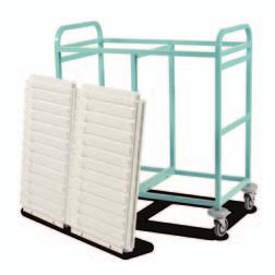 Caretray Trolleys Caretray Trolleys - Double Column, Bow Handles Other Frame Colours Available rocedure Trolleys & Carts 11 Double column procedure trolley One piece welded frame incorporating bow