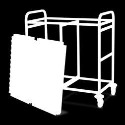 runners with positive stops, preventing trays from being accidentally withdrawn Carerails fitted to each side of the trolley to support a wide range of accessories (see options) 100/160mm deep