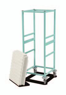 12 rocedure Trolleys & Carts Other Frame Colours Available See age 200 For Caretray Trolleys Caretray Trolleys - High Level, Single Column High level single column procedure trolley One piece welded
