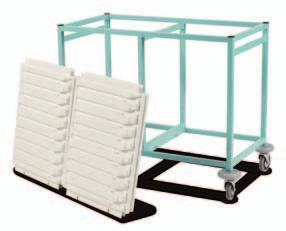 Caretray Trolleys Caretray Trolleys - Low Level, Double Column Low level double column procedure trolley One piece welded frame (requires no on-site assembly) Quick and complete removal of top and
