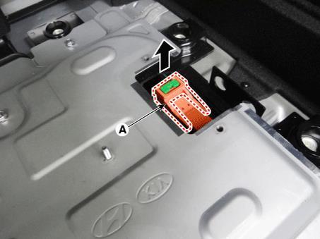 Once the 12V battery is disconnected, power controls will not operate. 3.
