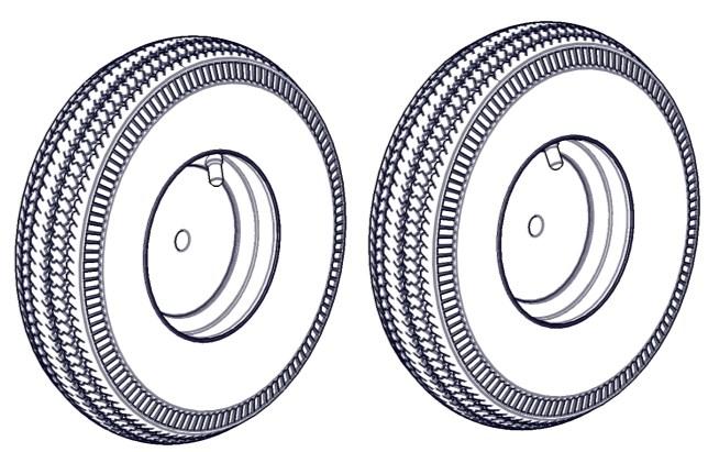 Pre-Assembly (2) Tires/Wheels (#5021102)