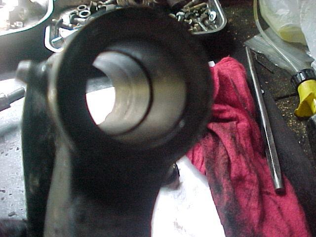 9. Clean out the Idler arm off all grease or foreign objects. Recommend Brake Cleaner 10. Installing the Bushings.