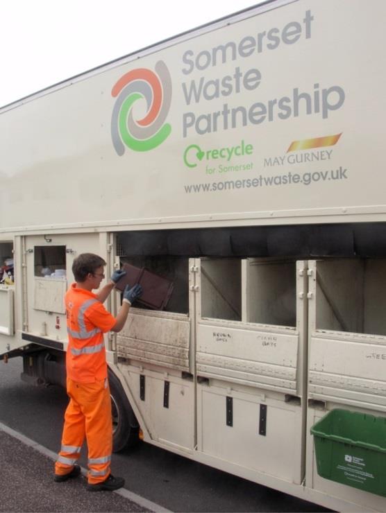 5.2.2 Co-collection vehicles Food waste can be co-collected alongside multi-stream dry recyclables on the new generation of resource recovery vehicles (Figure 5.