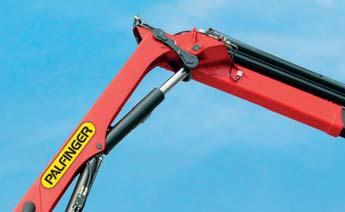 Best in their class Knuckle joint on knuckle boom The knuckle joint significantly improves the crane s motion geometry.