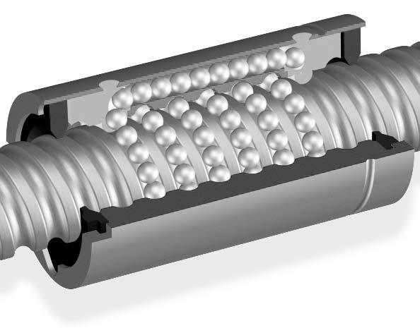 Flanged ball screw nuts are made with attachment holes; cylindrical ball screw nuts have a spline.