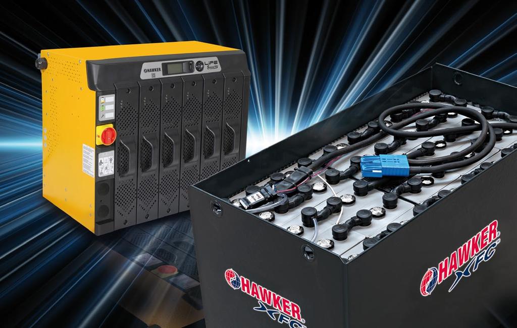 Adapting power to today s market needs. EnerSys launched their range of 12 volt Hawker XFC TM bloc batteries into the Motive Power market in 2007.